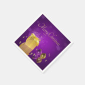 ゴールデンクリスマスギフトボックス スタンダードカクテルナプキン (角)