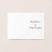 ゴールデンクリスマスグリーティングカード 箔カード (内部)