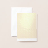 ゴールデンクリスマスグリーティングカード 箔カード (裏面封筒付き)