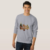 ゴールデンクリスマスススススパークル – フェスティバルツリー スウェットシャツ (正面フル)