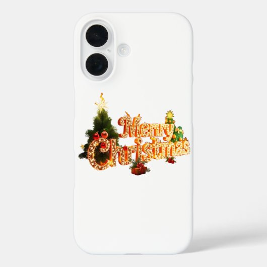 ゴールデンクリスマスススススパークル – フェスティバルツリー Case-Mate iPhoneケース (裏面)