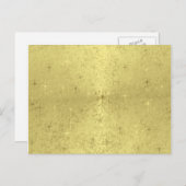 ゴールデンクリスマススターズオンフォイル紙 シーズンポストカード (正面/裏面)