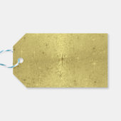 ゴールデンクリスマススターズホリデーギフトラベル ギフトタグ (裏面横)