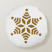 ゴールデンクリスマススノースター ラウンドクッション (裏面)