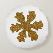 ゴールデンクリスマススノースター ラウンドクッション (裏面)