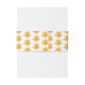 ゴールデンクリスマススノーパターン 招待状ベリーバンド (裏面例)