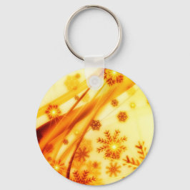 ゴールデンクリスマススノーフレーク キーホルダー