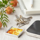 ゴールデンクリスマススノーフレーク キーホルダー (側面)