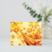 ゴールデンクリスマススノーフレーク シーズンポストカード (スタンド正面)