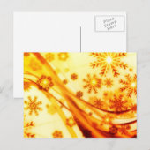 ゴールデンクリスマススノーフレーク シーズンポストカード (正面/裏面)