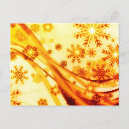 ゴールデンクリスマススノーフレーク シーズンポストカード (正面)
