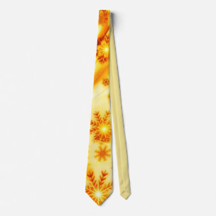 ゴールデンクリスマススノーフレーク ネクタイ