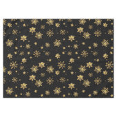 ゴールデンクリスマススノーフレーク・パターン テーブルクロス (正面(横))