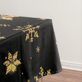ゴールデンクリスマススノーフレーク・パターン テーブルクロス (インサイチュ)