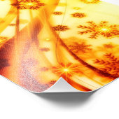 ゴールデンクリスマススノーフレーク フォトプリント            (角)