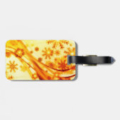 ゴールデンクリスマススノーフレーク ラゲッジタグ (裏面横)