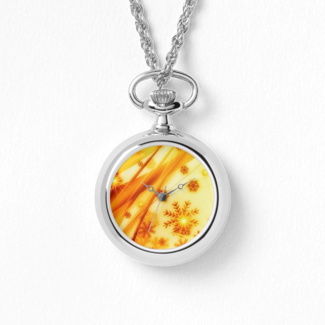 ゴールデンクリスマススノーフレーク 腕時計 (正面)