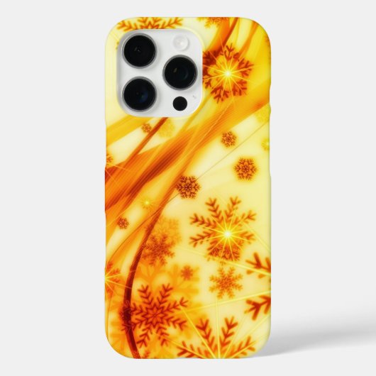 ゴールデンクリスマススノーフレーク Case-Mate iPhoneケース (裏面)