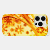 ゴールデンクリスマススノーフレーク Case-Mate iPhoneケース (裏面 (横))
