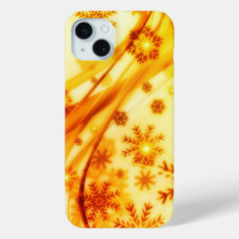 ゴールデンクリスマススノーフレーク iPhone 15 MINIケース