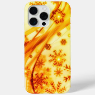ゴールデンクリスマススノーフレーク iPhone 15 PRO MAXケース