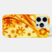 ゴールデンクリスマススノーフレーク Case-Mate iPhoneケース (裏面 (横))