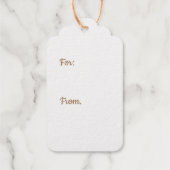 ゴールデンクリスマスツリーとリース ギフトタグ (裏面)