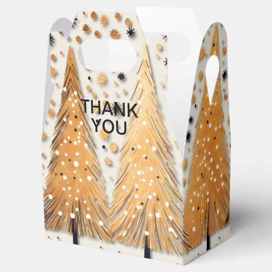 ゴールデンクリスマスツリーシャイニースノーフレークの休日 フェイバーボックス (オープン)