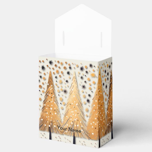 ゴールデンクリスマスツリーシャイニースノーフレークの休日 フェイバーボックス (オープン)