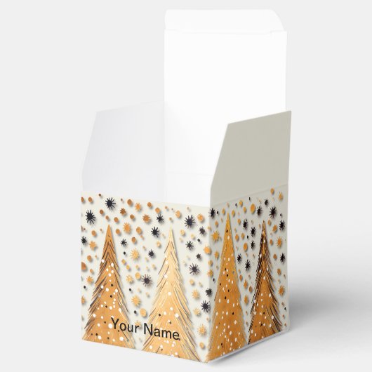 ゴールデンクリスマスツリーシャイニースノーフレークの休日 フェイバーボックス (オープン)