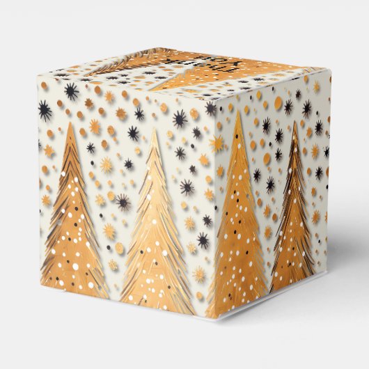 ゴールデンクリスマスツリーシャイニースノーフレークの休日 フェイバーボックス (裏面サイド)