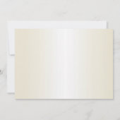 ゴールデンクリスマスツリーシャイニースノーフレークの休日 招待状 (裏面)