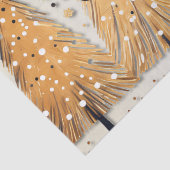 ゴールデンクリスマスツリーシャイニースノーフレークの休日 薄葉紙 (詳細)