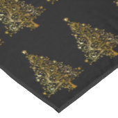 ゴールデンクリスマスツリーデザイナーテーブルクロス – 小 テーブルクロス (アングル)