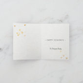 ゴールデンクリスマスツリーハートビジネス シーズンカード (内部)