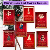 ゴールデンクリスマスツリーフォイルカード 箔シーズンカード