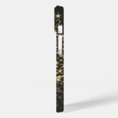 ゴールデンクリスマスツリー付きブルークリスマステーマ Case-Mate iPhoneケース (裏面 / 左)