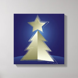 ゴールデンクリスマスツリー キャンバスプリント