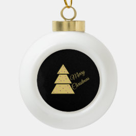 ゴールデンクリスマスツリー セラミックボールオーナメント