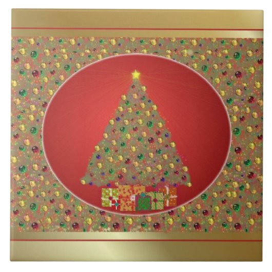 ゴールデンクリスマスツリー タイル (正面)