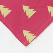 ゴールデンクリスマスツリー フリースブランケット (角)