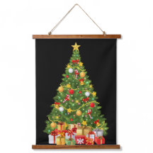 ゴールデンクリスマスツリー&プレゼントホリデーウォールテープ