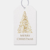 ゴールデンクリスマスツリー、メリークリスマス ギフトタグ (裏面)