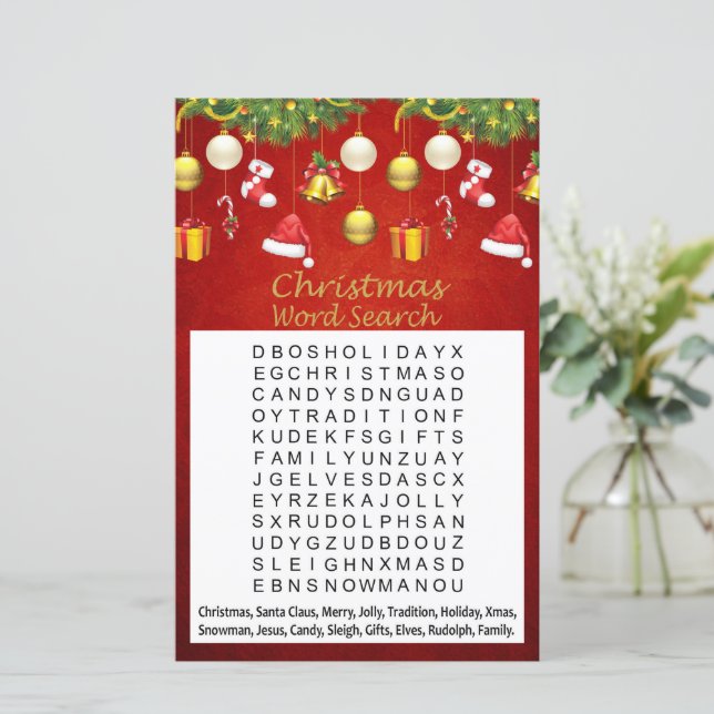 ゴールデンクリスマストイズのクリスマスワード検索ゲーム (スタンド正面)