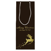 ゴールデンクリスマストナカイ（星あり） ワインギフトバッグ (裏面)
