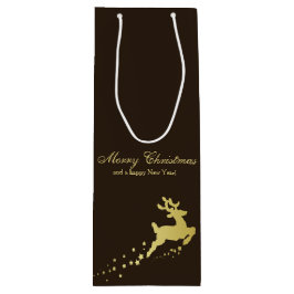 ゴールデンクリスマストナカイ（星あり） ワインギフトバッグ