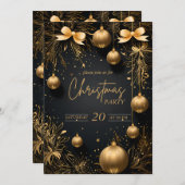 ゴールデンクリスマスパーティーエクストラバンザ招待状 招待状 (正面/裏面)