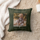 ゴールデンクリスマスフォレストモミの木 クッション (ブランケット)