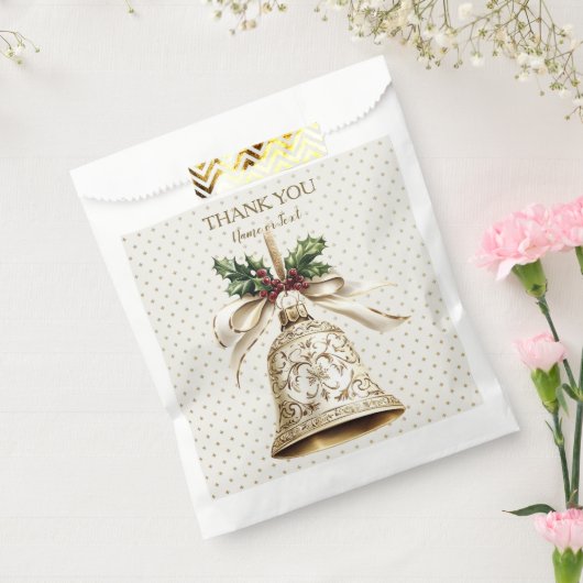 ゴールデンクリスマスベル光沢のある星グリーン離れ フェイバーバッグ (封をした状態)