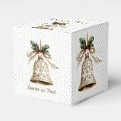 ゴールデンクリスマスベル光沢のある星グリーン離れ フェイバーボックス (正面サイド)